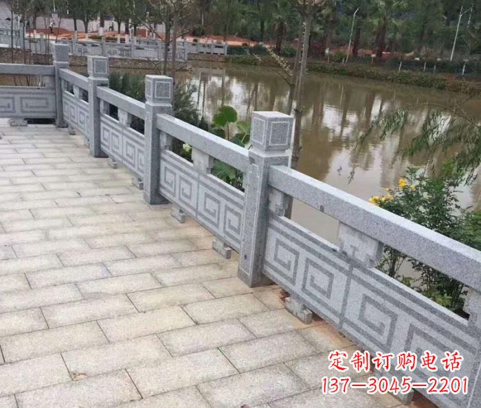黄冈中领雕塑护城河建筑石雕栏板