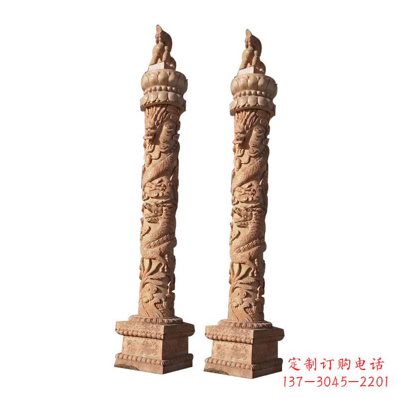 黄冈华表雕塑,精美石材雕刻让生活如诗
