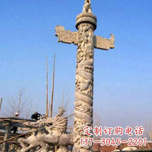 黄冈华表柱子雕塑