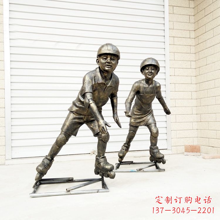 黄冈中领雕塑:仿铜小孩雕塑