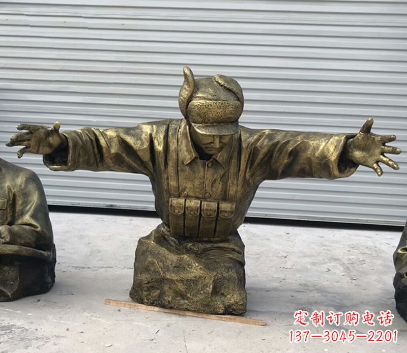黄冈黄继光铜雕是由中领雕塑定制的精致作品。中…
