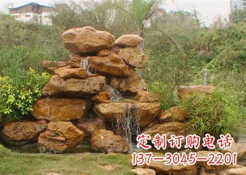 黄冈黄蜡石假山雕塑,古典美感与精细工艺的完美结合