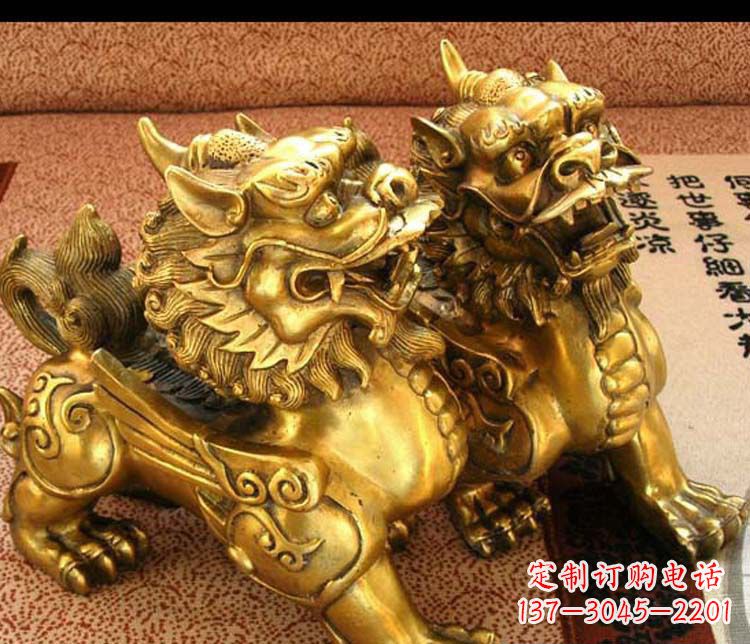 黄冈超级定制麒麟雕塑,尊享贵族尊贵