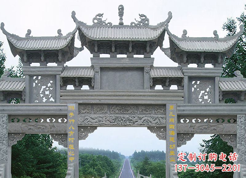 黄冈追求完美的金昌石雕牌坊雕塑
