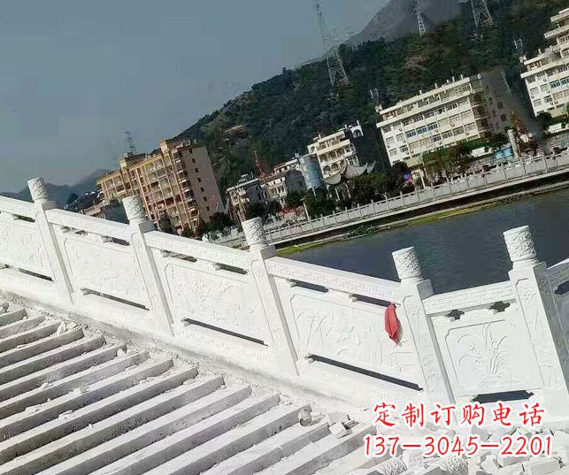 黄冈景区汉白玉栏板石雕