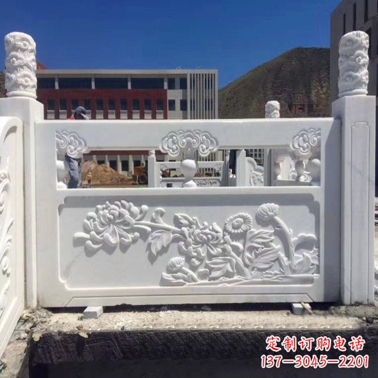 黄冈菊花石雕栏板