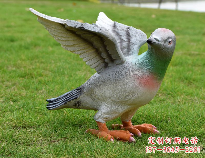 黄冈举个和平鸽雕塑