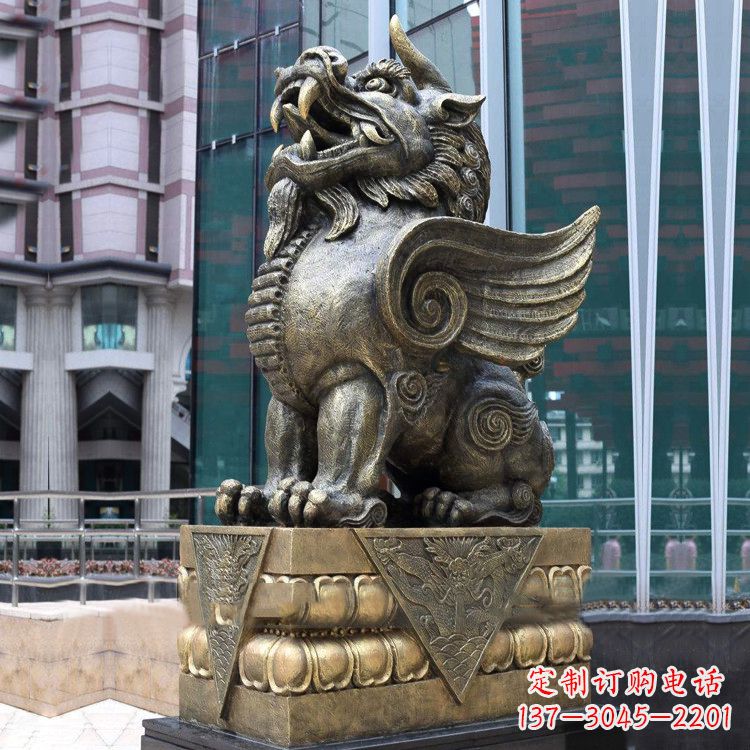 黄冈享受艺术的迷人之美：貔貅铜雕
