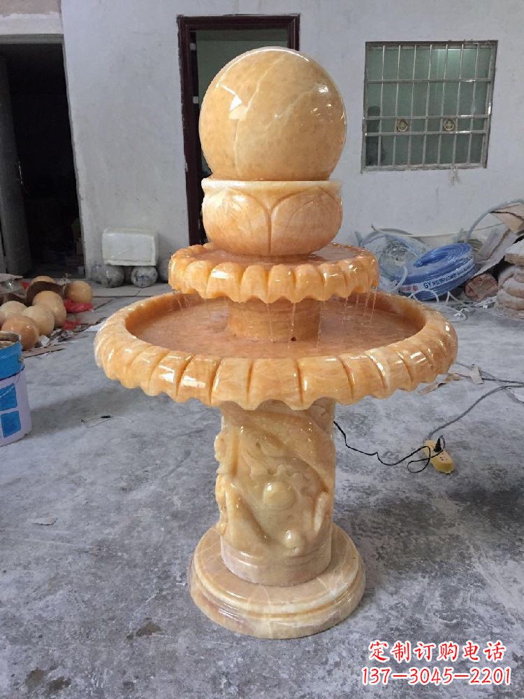 黄冈品位客厅的福气——风水球雕塑