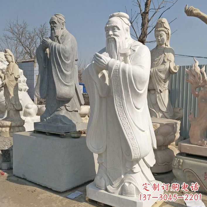 黄冈孔子铜雕