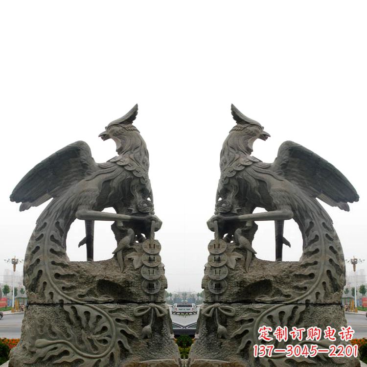 黄冈中领雕塑凤凰雕塑,神秘的艺术品