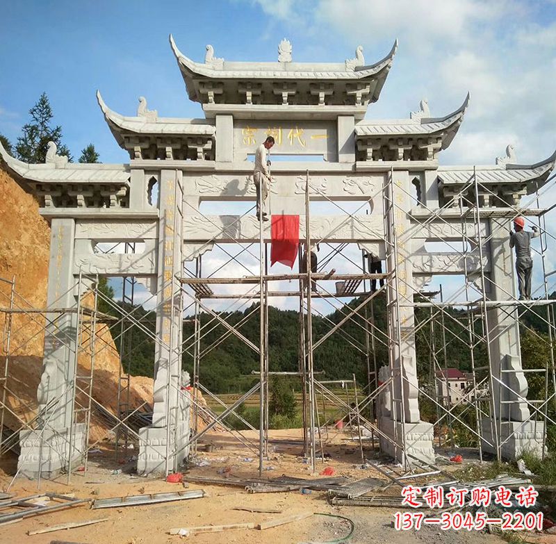 黄冈临高石雕牌坊公园,让您找到最好的牌坊雕塑