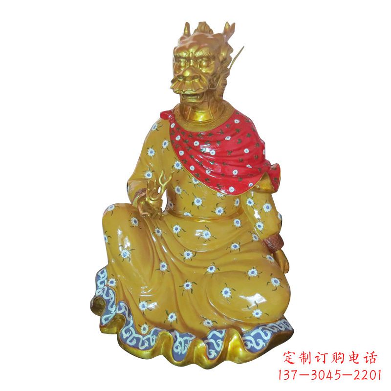 黄冈龙-玻璃钢彩绘生肖雕塑