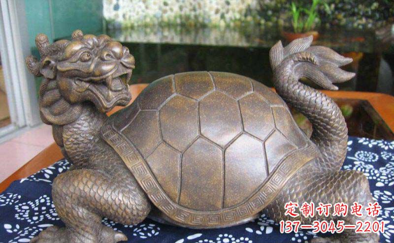 黄冈龙龟古代神兽铜雕