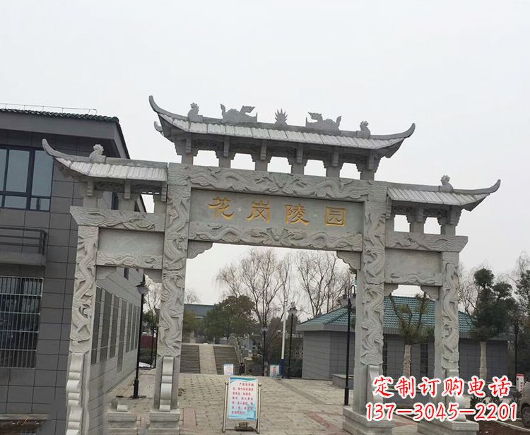 黄冈精美牌楼石雕,精致雕琢精美臻品