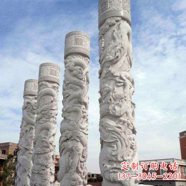 黄冈精美石雕龙雕塑，释放神秘力量
