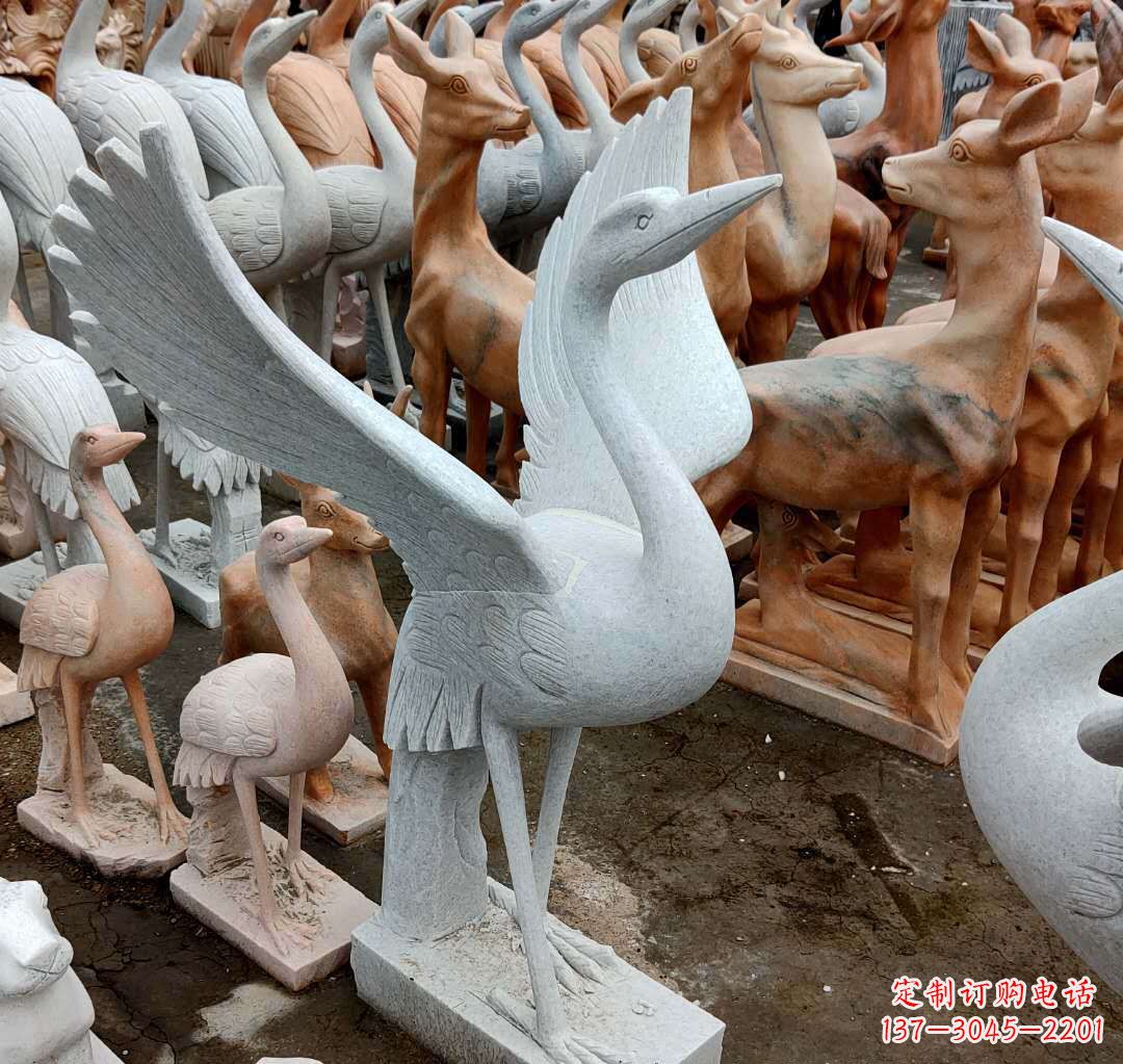 黄冈丹顶鹤雕塑,令您汲取自然之美