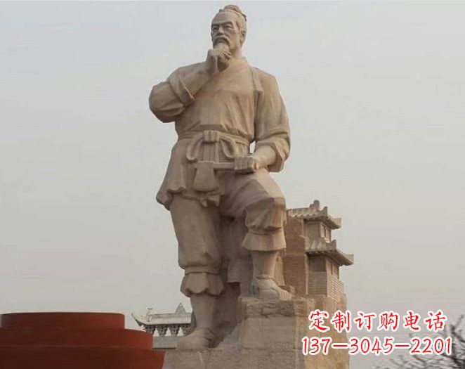 黄冈重拾古代风采，中领雕塑打造高贵的鲁班雕塑