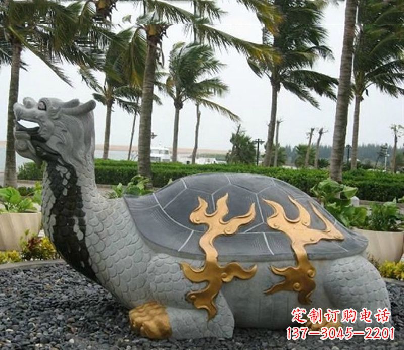 黄冈石雕龙龟
