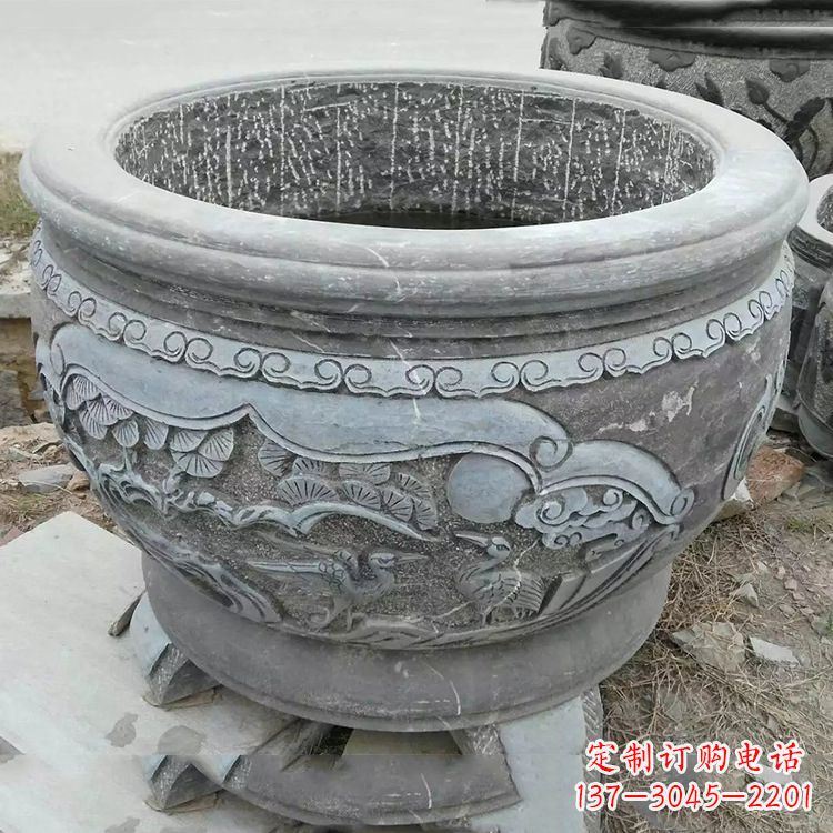 黄冈石刻园林鱼缸