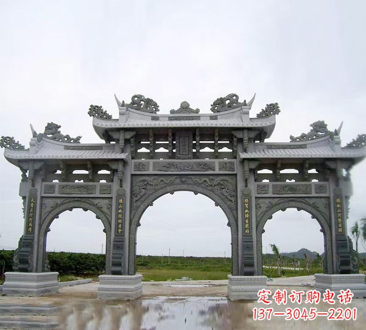 黄冈石牌坊 楼