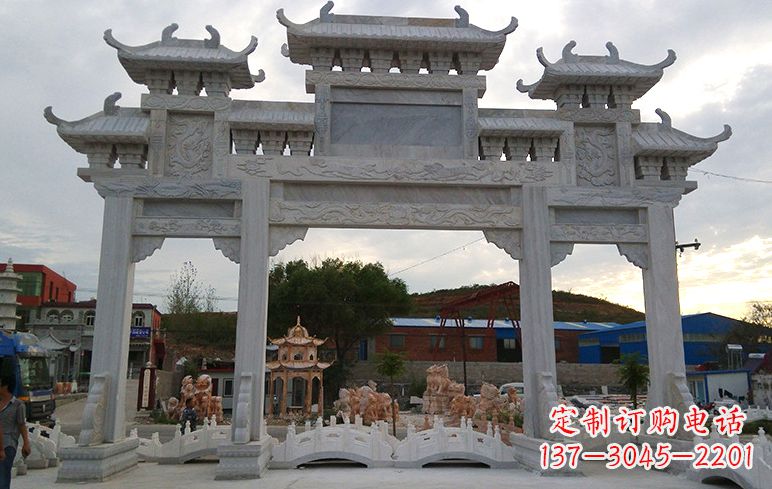 黄冈石牌坊雕刻