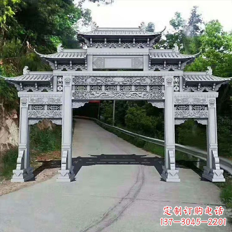 黄冈石牌楼青石牌坊