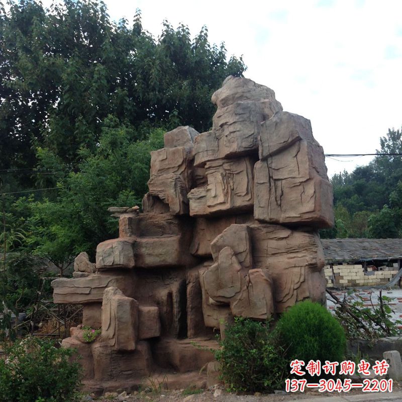 黄冈石头（塑石）假山
