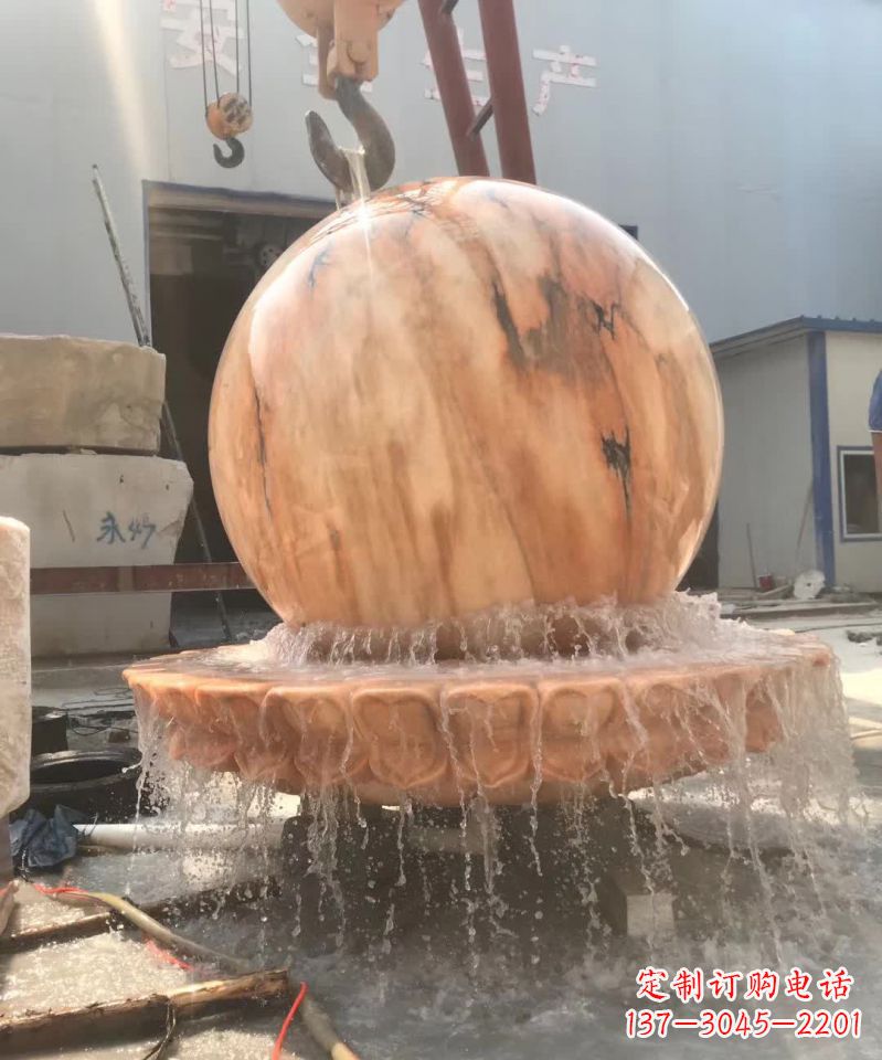黄冈时来运转风水球石雕