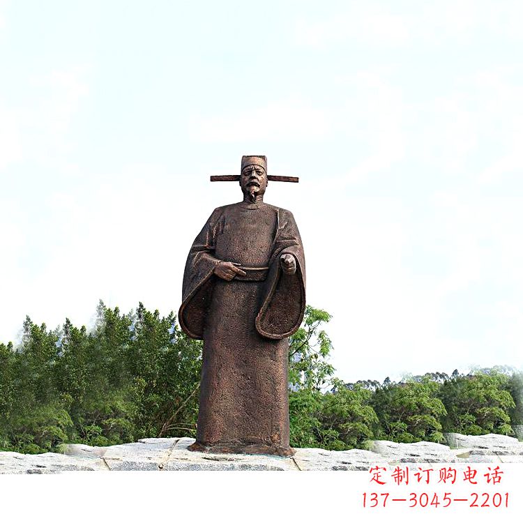 黄冈世界法医学鼻祖纯铜宋慈公园景区终归历史名人雕像