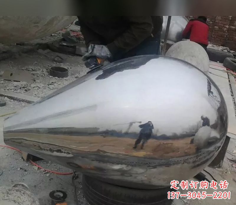 黄冈水滴不锈钢商场雕塑
