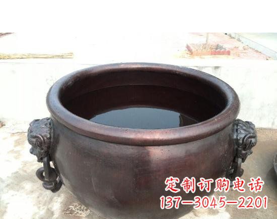 黄冈水缸寺庙铜雕