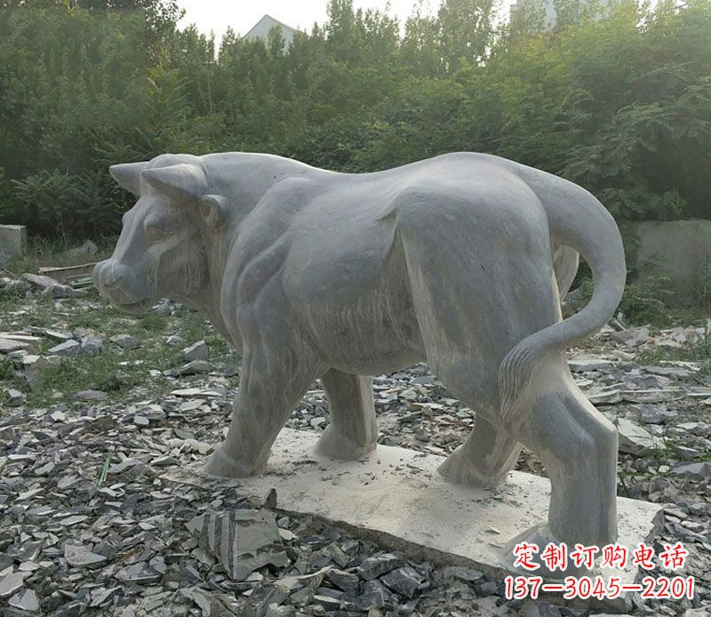 黄冈水牛雕公园动物雕塑