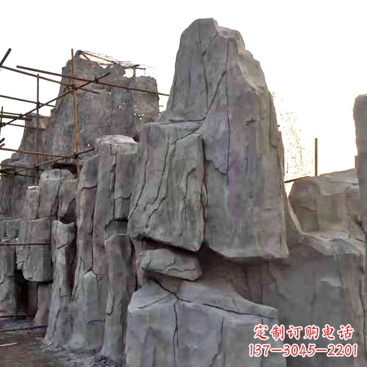 黄冈水泥塑石假山雕塑