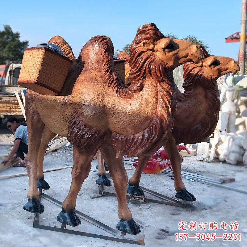 黄冈丝绸之路仿真骆驼雕塑