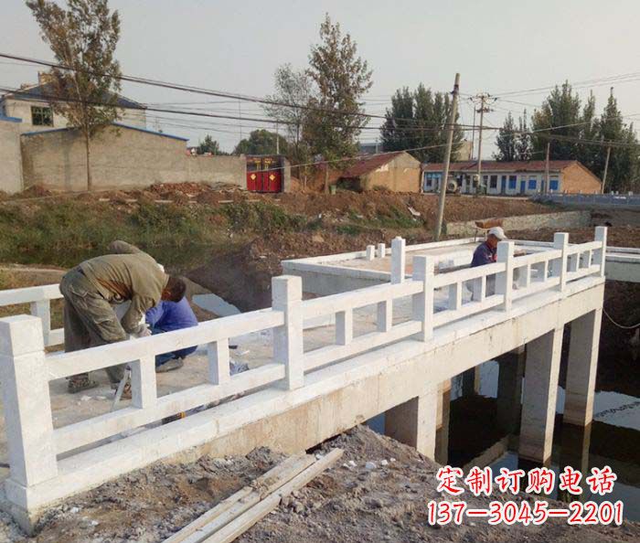 黄冈寺庙景观汉白玉栏板石雕
