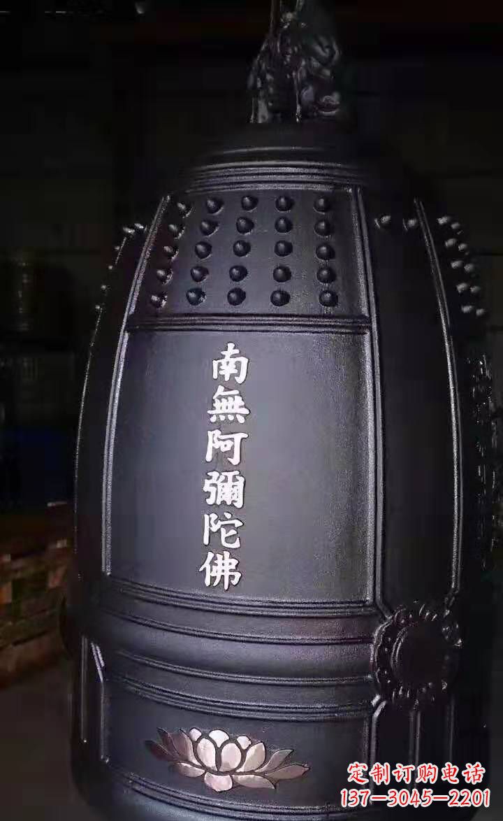 黄冈寺庙铜钟雕塑户外景观雕塑