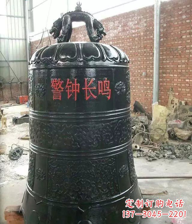 黄冈寺庙铸铜钟铜雕 (4)