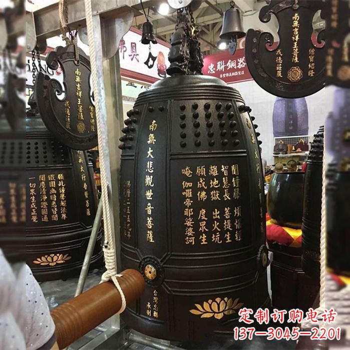 黄冈寺院挂钟铜雕塑