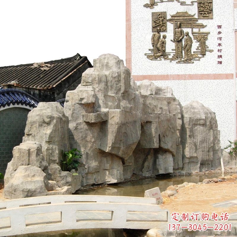 黄冈塑石假山雕塑