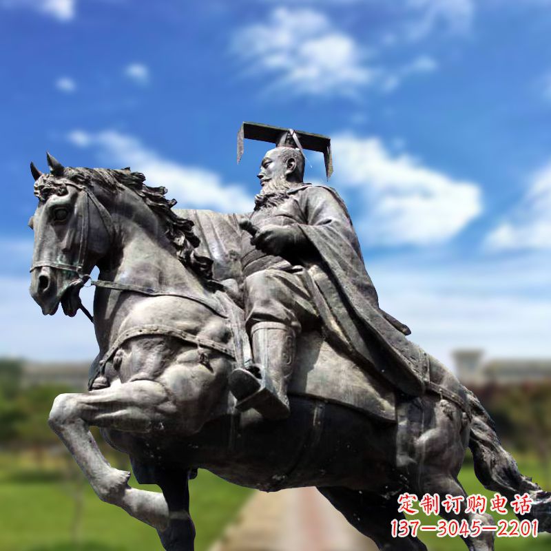 黄冈隋文帝骑马雕塑