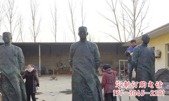 黄冈陶行知人物铜雕 (3)