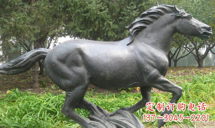 黄冈铜雕奔马公园动物雕塑