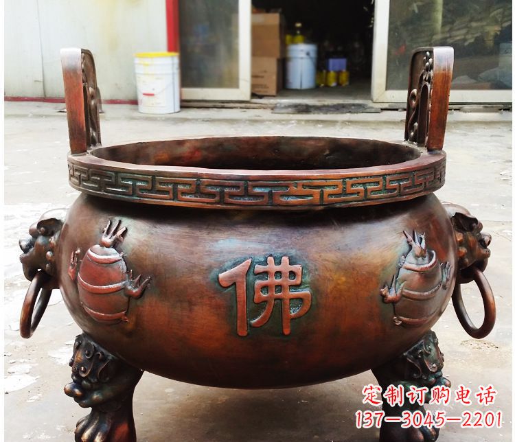 黄冈铜雕祠堂景观香炉