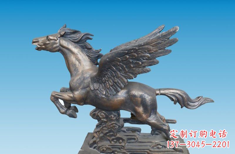 黄冈铜雕飞马222