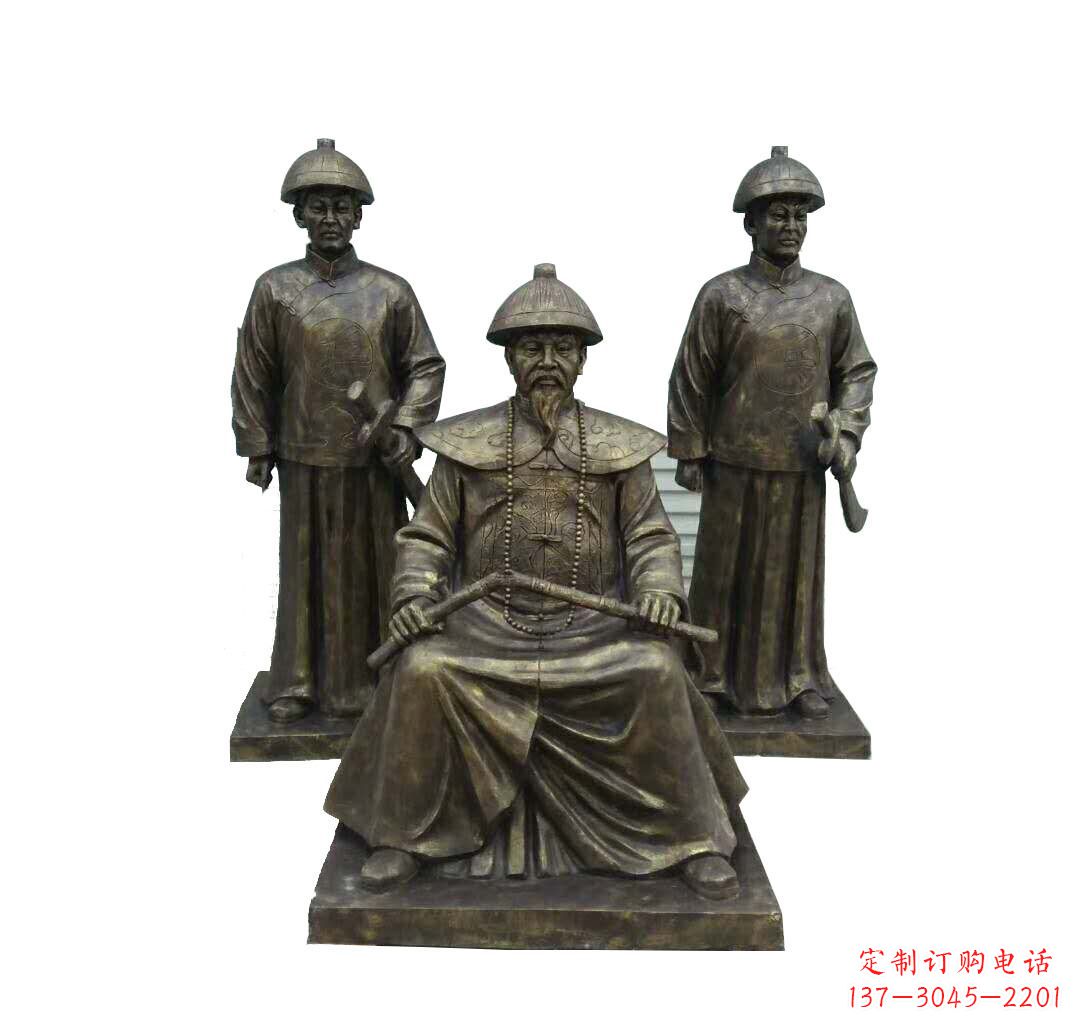 黄冈铜雕古代名人林则徐
