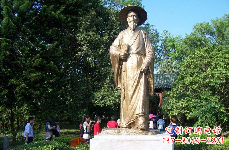 黄冈铜雕古代名人苏轼苏东坡