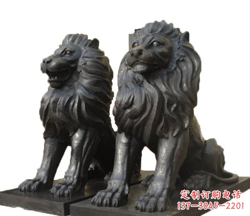黄冈铜雕古代神兽狮子雕塑