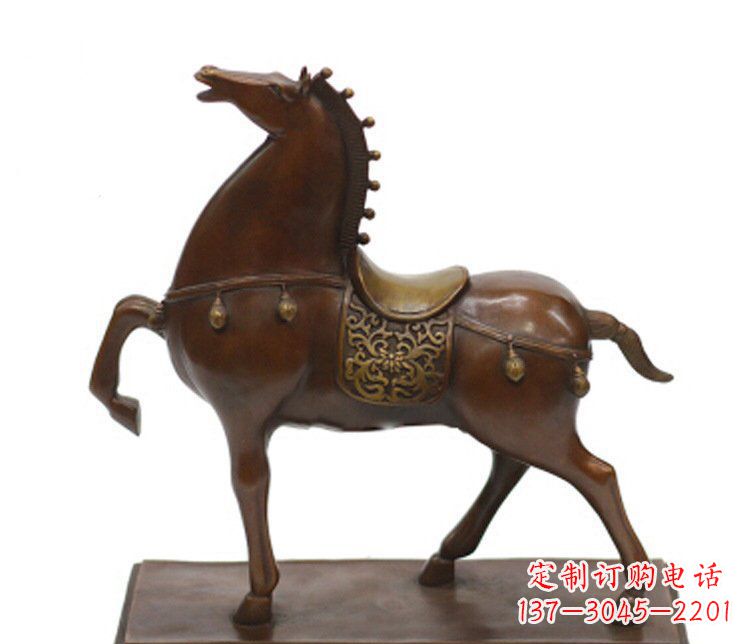 黄冈铜雕广场动物马雕塑摆件