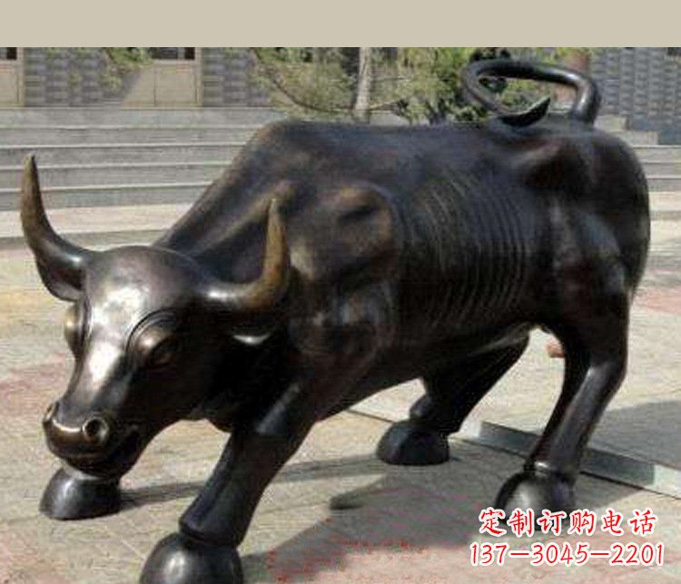 黄冈铜雕广场华尔街动物牛